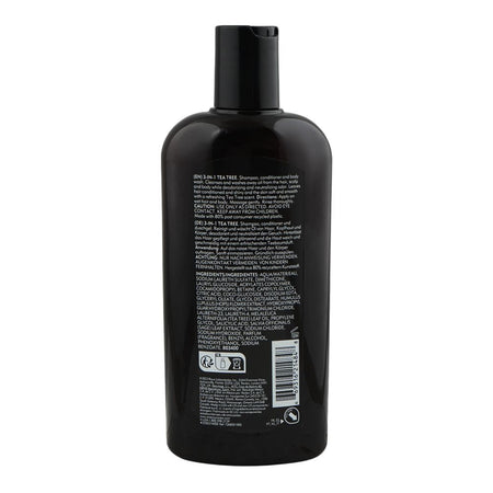 American Crew 3-In-1 Tea Tree Shampoo + Conditioner & Body Wash, For Men, Citric Acid, Salicylic Acid, For All Skin & Hair, 450ml - Image 2