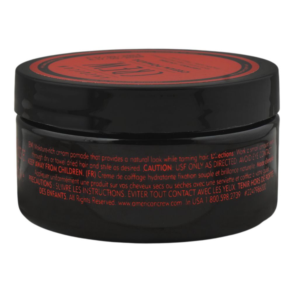 American Crew Light Hold Low Shine Cream Pomade, Stearic Acid, 85g - Image 2