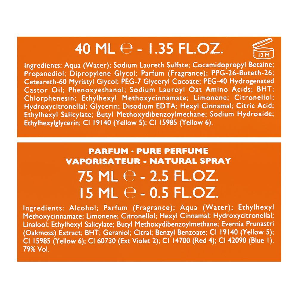 Hermes Terre D'Hermes Set, For Men, Parfum 75ml + Parfum 15ml + Shower Gel 40ml - Image 4