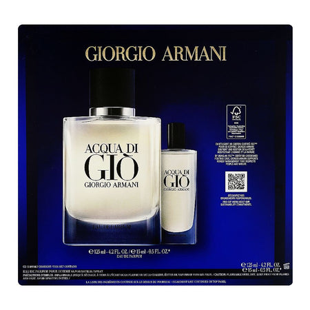 Giorgio Armani Acqua Di Gio Set, For Men, EDP 125ml + EDP 15ml - Image 3