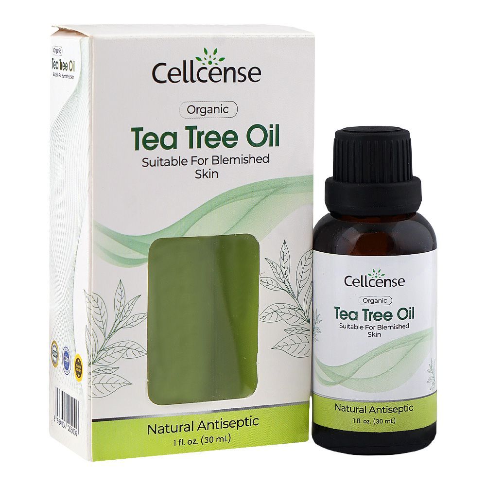 Cellcense Organic Tea Tree Oil, For Acne-Prone Skin, 30ml - Main Image