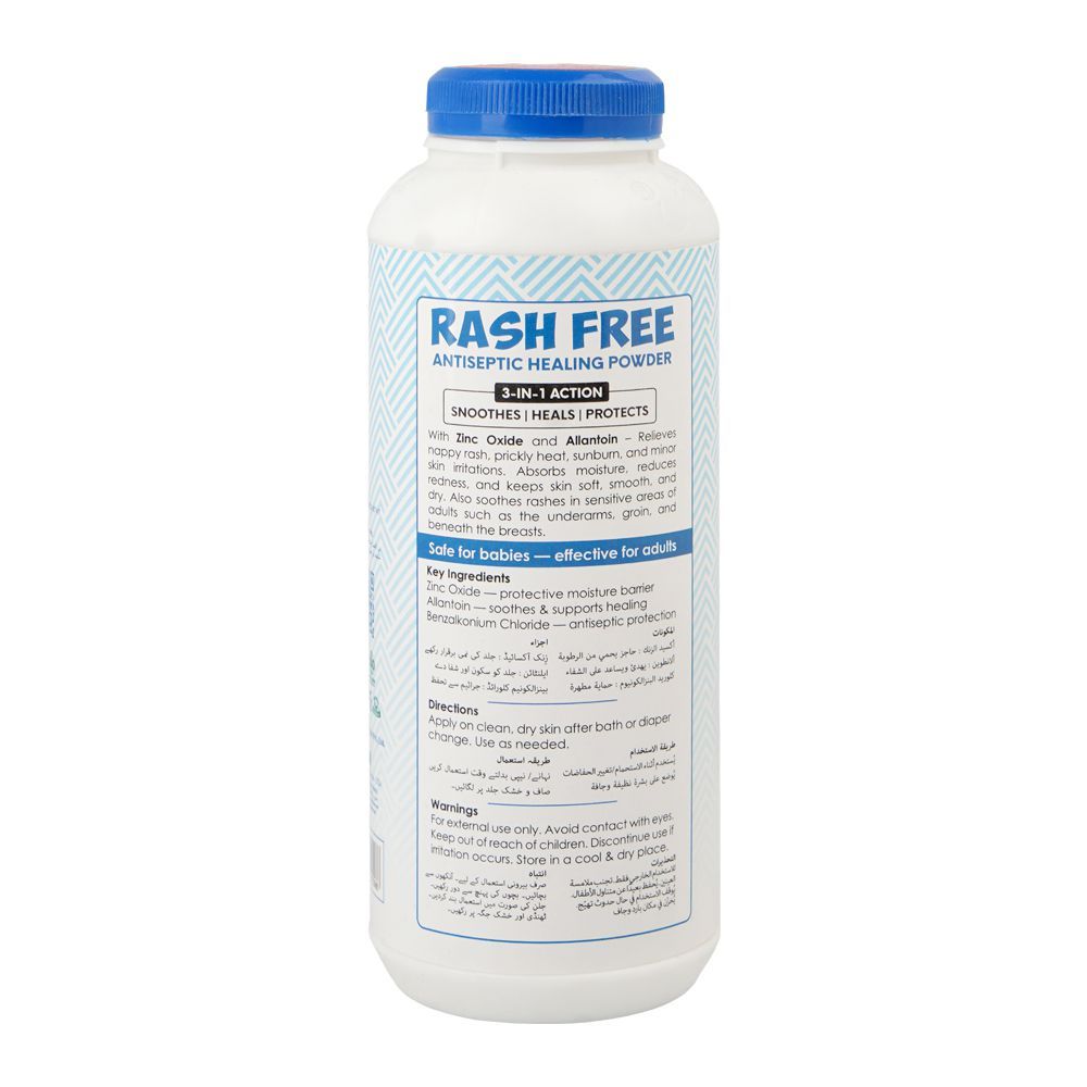 English 3-In-1 Action Rash Free Antiseptic Healing Powder, 110g - Image 2