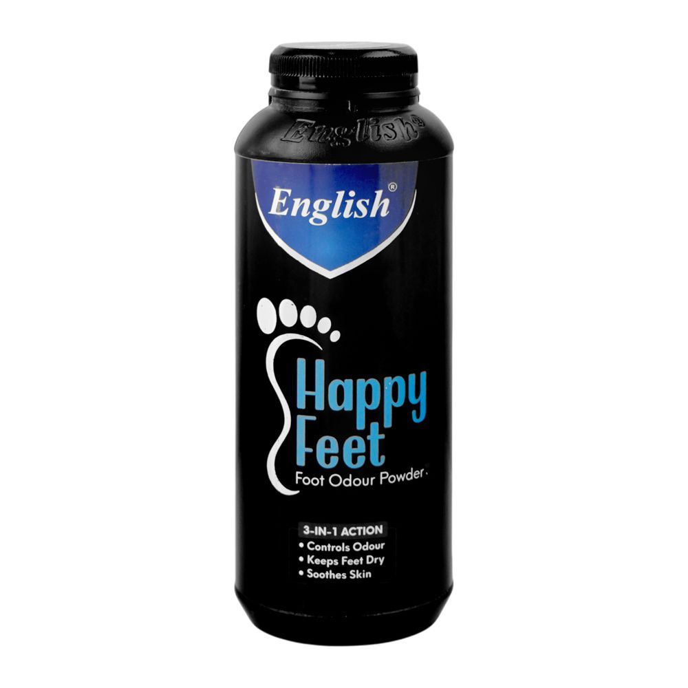English 3-In-1 Action Happy Feet Foot Odour Powder, 110g - Main Image
