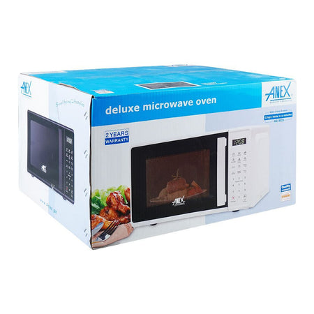 Anex Deluxe Microwave Oven, White, 700W, 20 Liters, AG-9029 - Image 2