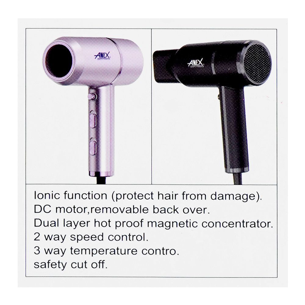 Anex Deluxe Hair Dryer, 2000W, AG-7030 - Image 6