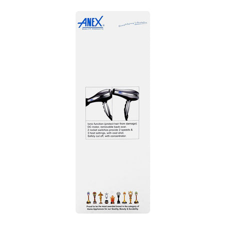 Anex Deluxe Hair Dryer, 2200W, AG-7007 - Image 6