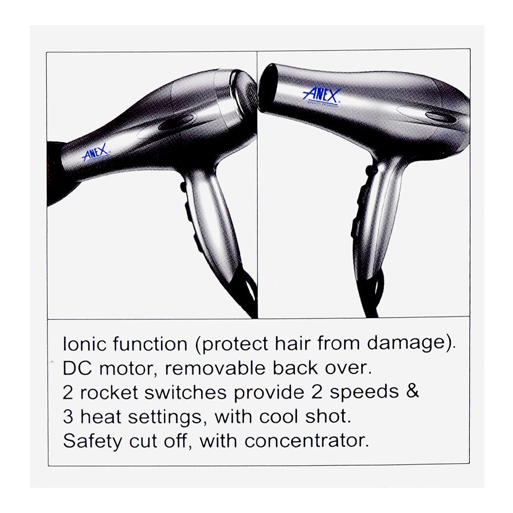 Anex Deluxe Hair Dryer, 2200W, AG-7007 - Image 7