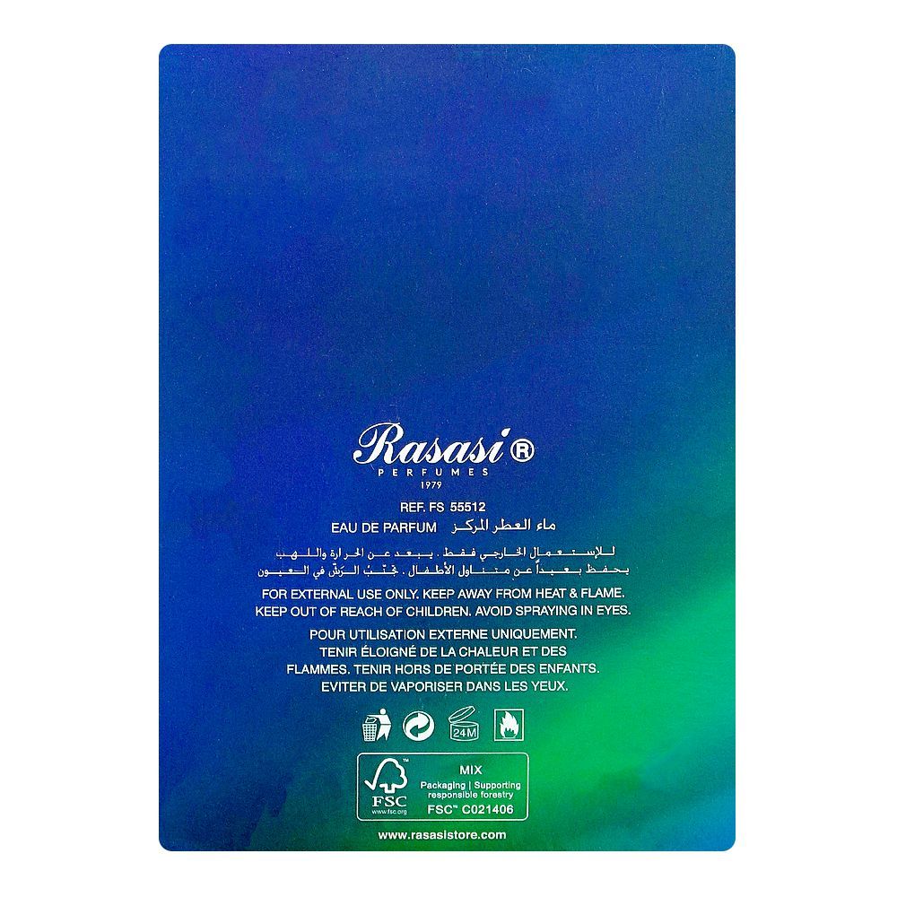 Rasasi Hawas Atlantis For Him, Eau De Parfum, For Men, 100ml - Image 2