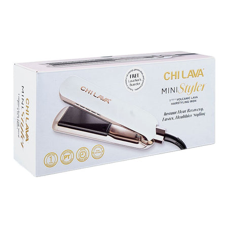 CHI Lava Mini Styler Volcanic Lava Hair Styling Iron, 1 1/2-Inch, GF0097EU - Image 2