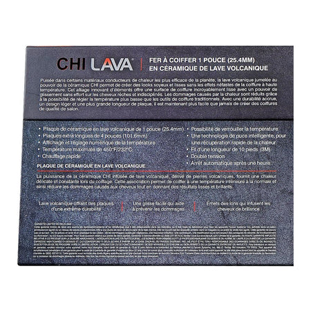 CHI Lava Volcanic Lava Ceramic Hair Styling Iron, 1-Inch, GF8215EU - Image 5
