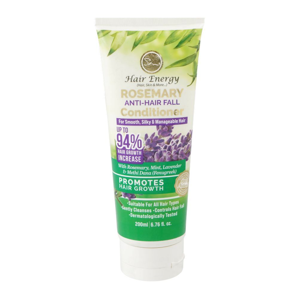 Hair Energy Rosemary Anti-Hair Fall Exteme Moisturizing Conditioner, Argan & Coconut Oil, For All Types Of Hair, 200ml - Main Image