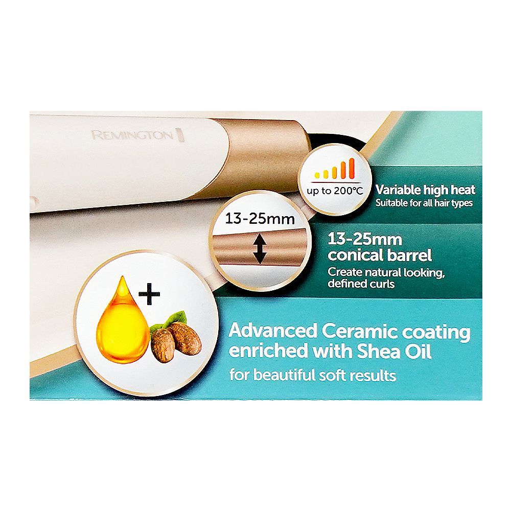 Remington Advanced Ceramic Coating Shea Oil Curling Wand, CI4740 - Image 8