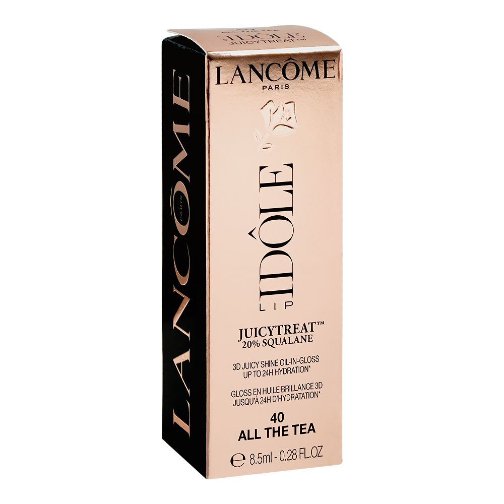Lancome Paris Idole Juicy Treat 20% Squalane 3D Juicy Shine Oil-In-Gloss, 40 All The Tea, 8.5ml - Image 2