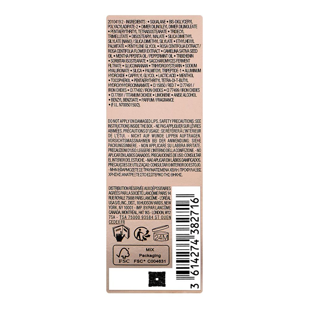 Lancome Paris Idole Juicy Treat 20% Squalane 3D Juicy Shine Oil-In-Gloss, 40 All The Tea, 8.5ml - Image 4