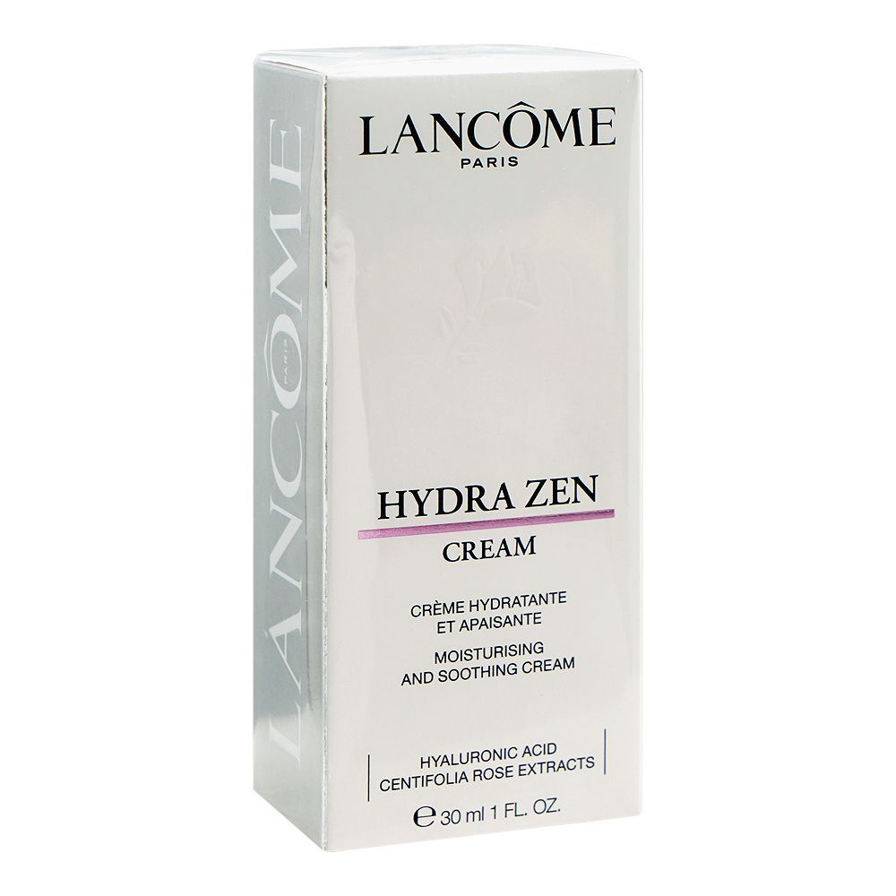 Lancome Paris Hydra Zen Moisturising And Smoothing Cream, Hyaluronic Acid, Salicylic Acid, For All Types Of Skin, 30ml - Main Image
