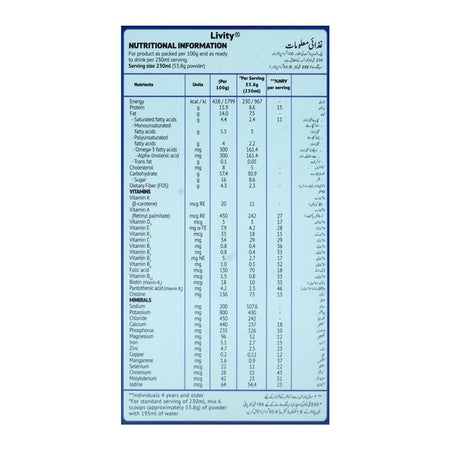 Getz Pharma Livity Prime Chocolate Powder, 175g Box - Image 3