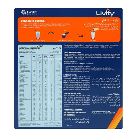 Getz Pharma Livity Prime Strawberry Powder, 175g Box - Image 2