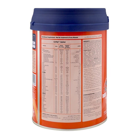 Getz Pharma Livity Junior Vanilla Powder, For 3 Years & Above, 400g Tin - Image 5