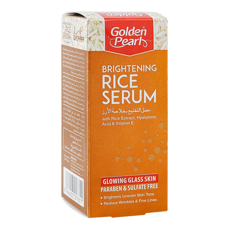 Golden Pearl Brightening Rice Serum, Paraben & Sulfate Free, Hyaluronic Acid, For Skin Brightening, 30ml - Main Image