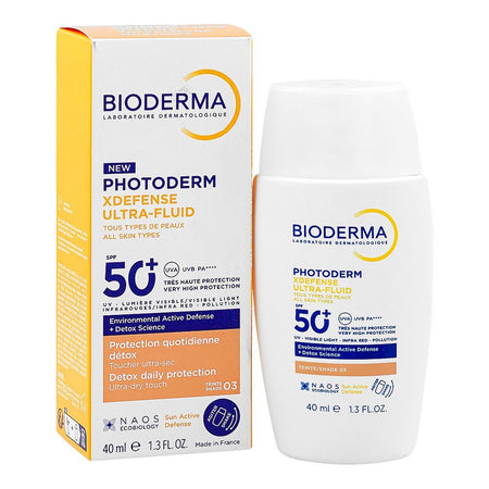 Bioderma Photoderm XDefence Ultra Fluid Teinte Sunscreen, SPF 50+ Citric Acid, Silica, For All Types Of Skin, Shade 03, 40ml - Main Image