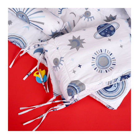 Fun Club Baby Crib Set, Universe, White, Cotton, TC-144, 7-Pack - Image 3