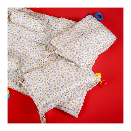 Fun Club Baby Crib Set, Stars, Beige, Cotton, TC-144, 7-Pack - Image 3