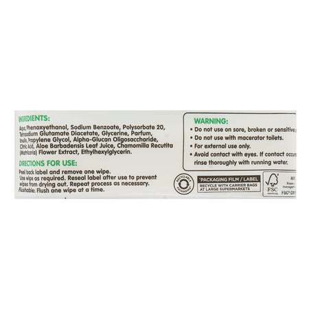 Pure Flushable Toilet Tissue Wipes, Alcohol Free, 40-Pack - Image 3