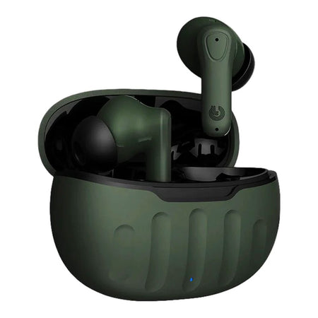 YOLO Yopod Wave True Wireless Earbuds, 300mAh Case Battery, IPX4 Water Resistant, Green - Main Image