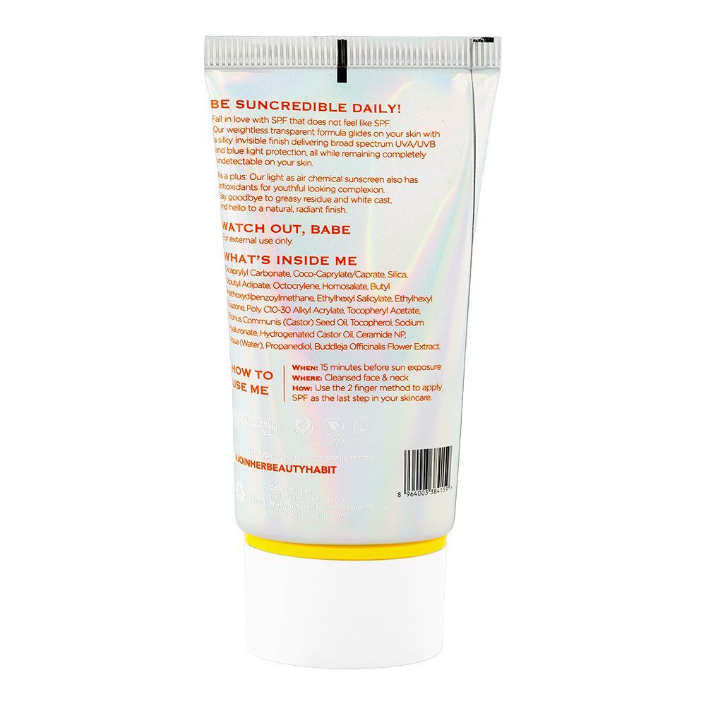 Her Beauty Sunstoppable Daily Invisible Sunscreen Glow Gel, SPF50+++ 50g - Image 2