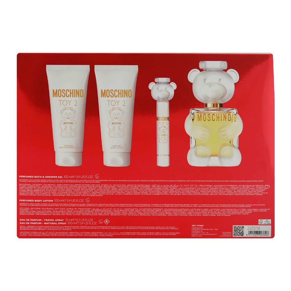 Moschino Toy 2 Set, For Women, Eau De Parfum 100ml + 10ml + Shower Gel 100ml + Body Lotion 100ml - Image 3