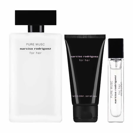 Narciso Rodriguez Pure Musc For Her Set, For Women, Eau De Parfum 100ml + Eau De Parfum 10ml + Body Lotion 50ml - Main Image