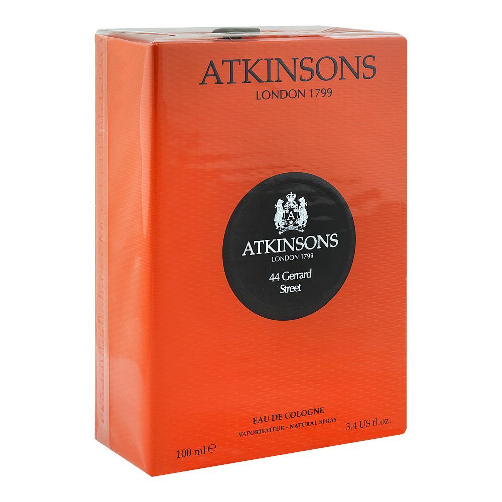 Atkinsons 44 Gerrard Street, Eau De Cologne, For Men & Women, 100ml - Image 2