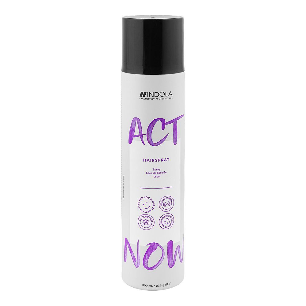 Indola Act Now Hair Spray, Vegan, 300ml - Main Image