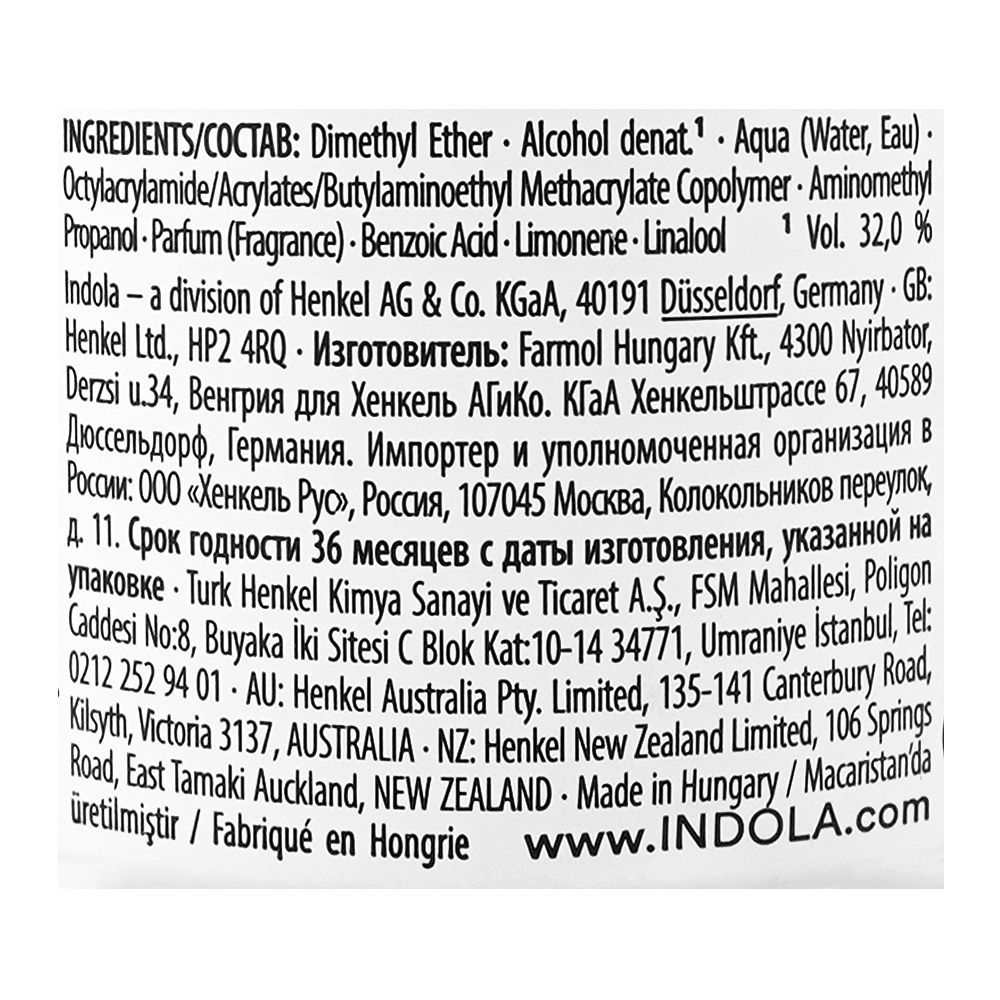 Indola Act Now Hair Spray, Vegan, 300ml - Image 3
