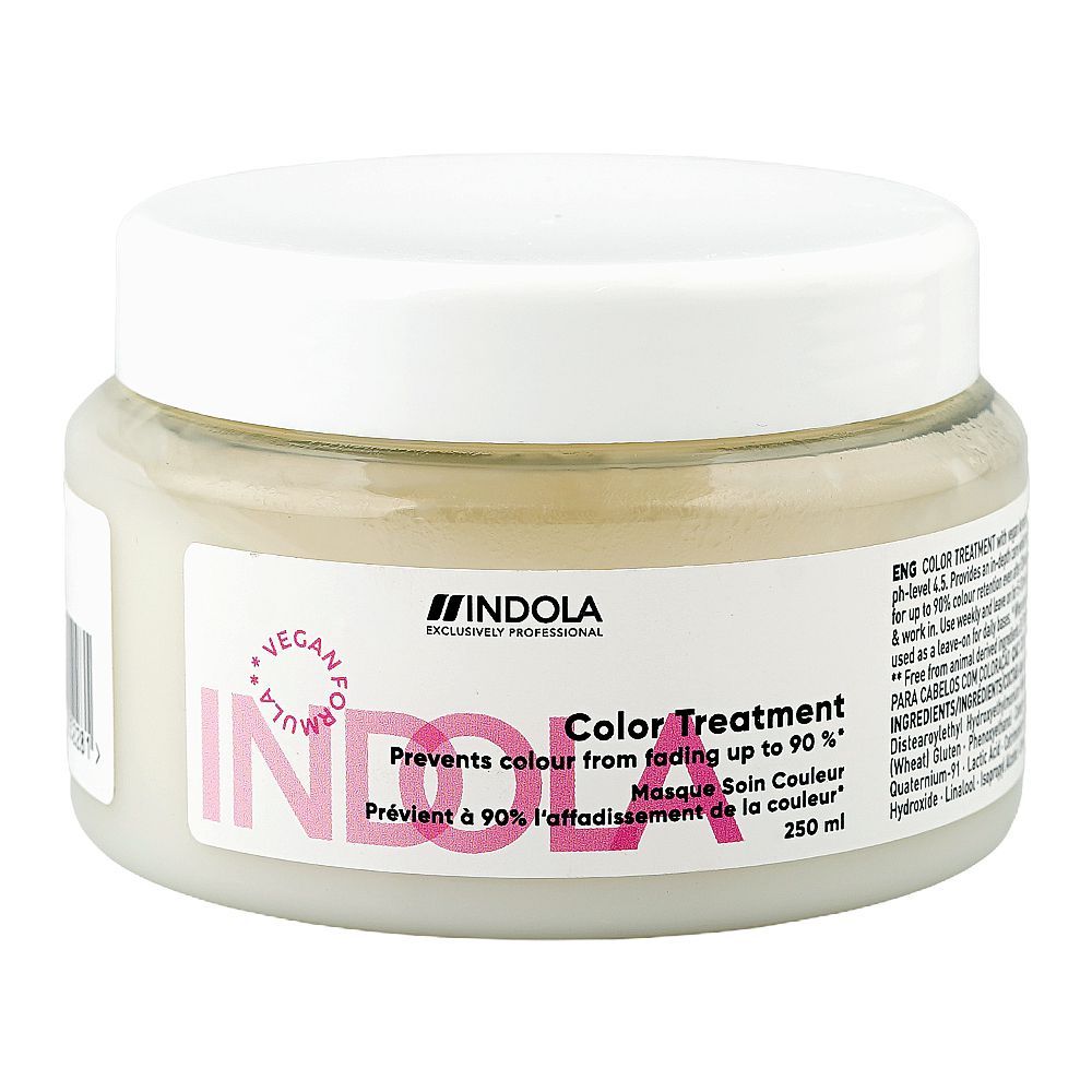 Indola Color Treatment Mask, Lactic Acid, Keratin, For Color Treated Hair, 250ml - Main Image