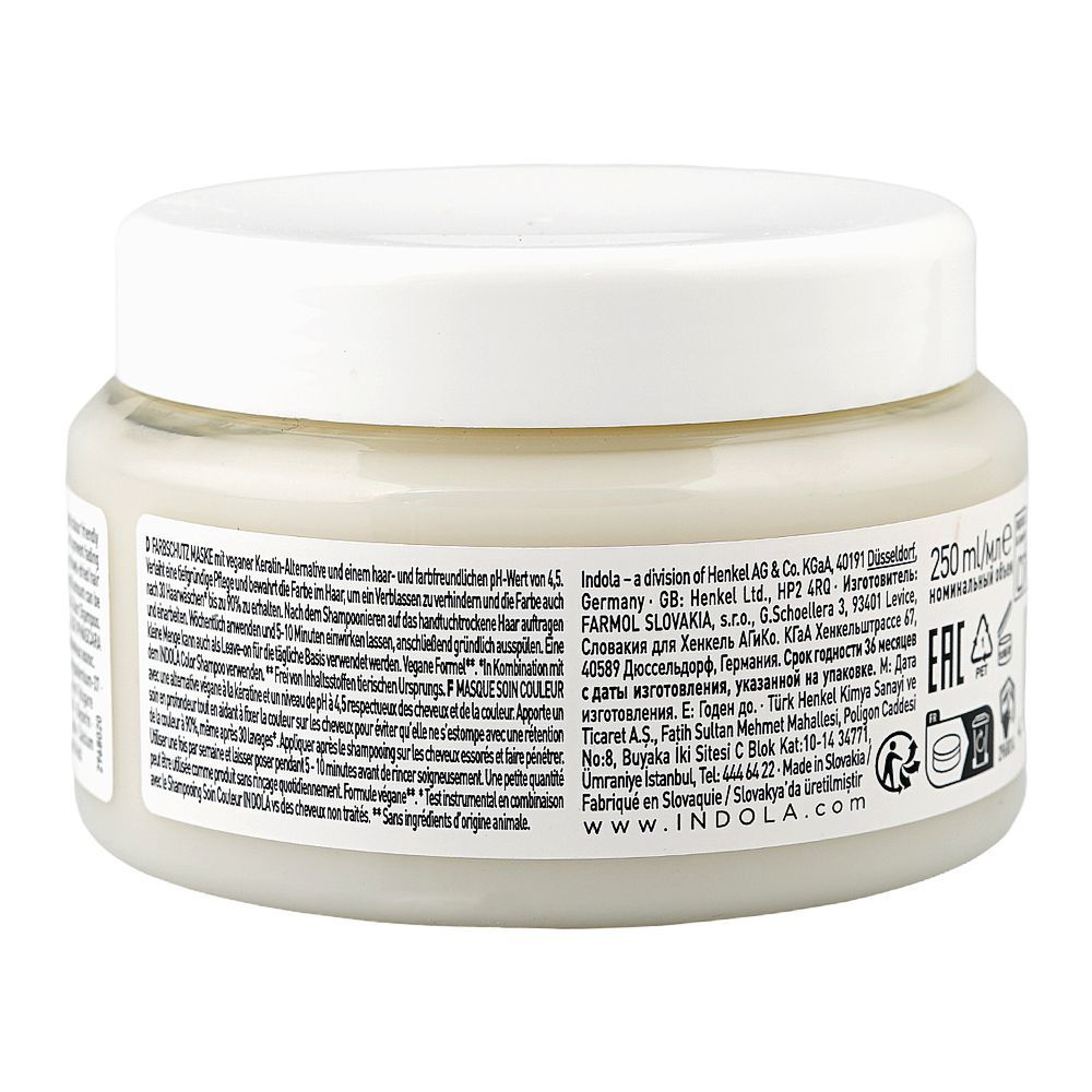 Indola Color Treatment Mask, Lactic Acid, Keratin, For Color Treated Hair, 250ml - Image 2