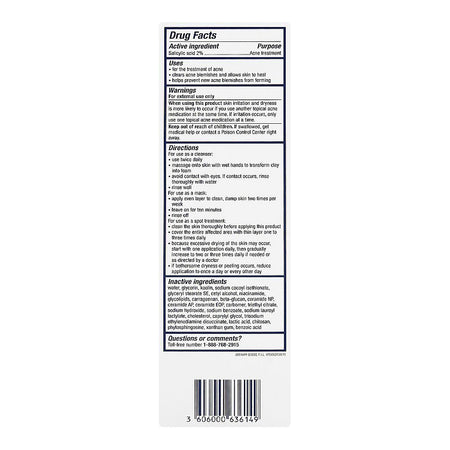 CeraVe Acne Clay-to-Foam Cleanser, Salicylic Acid, Glycerin, For Acne-Prone Skin, 118ml - Image 5