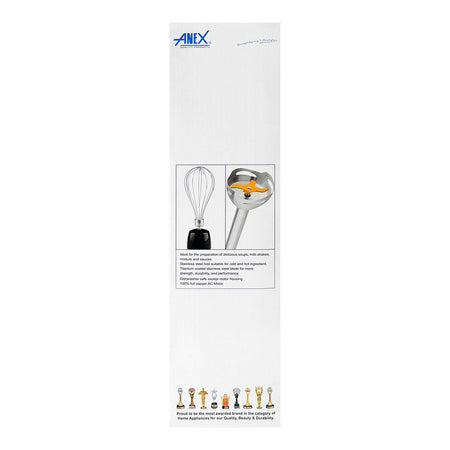 Anex Deluxe Hand Blender, 500W, 220-240V, AG-142 - Image 4