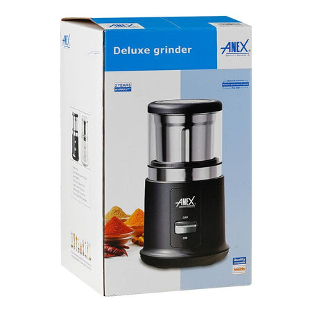 Anex Deluxe Grinder, 250W, 220-240V, 70g Capacity, Black, AG-648 - Image 2