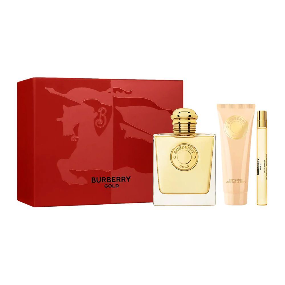 Burberry Gold Set, For Women, Eau De Parfum 100ml + Eau De Parfum 10ml + Body Lotion 75ml - Main Image