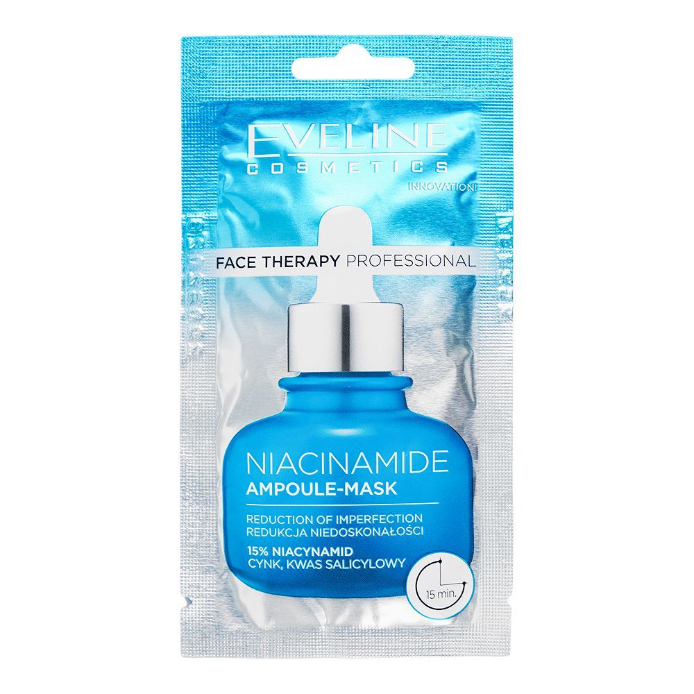 Eveline Face Therapy Niacinamide Ampoule Serum, Niacinamide, Salicylic Acid, For Oily Skin, 8ml - Main Image