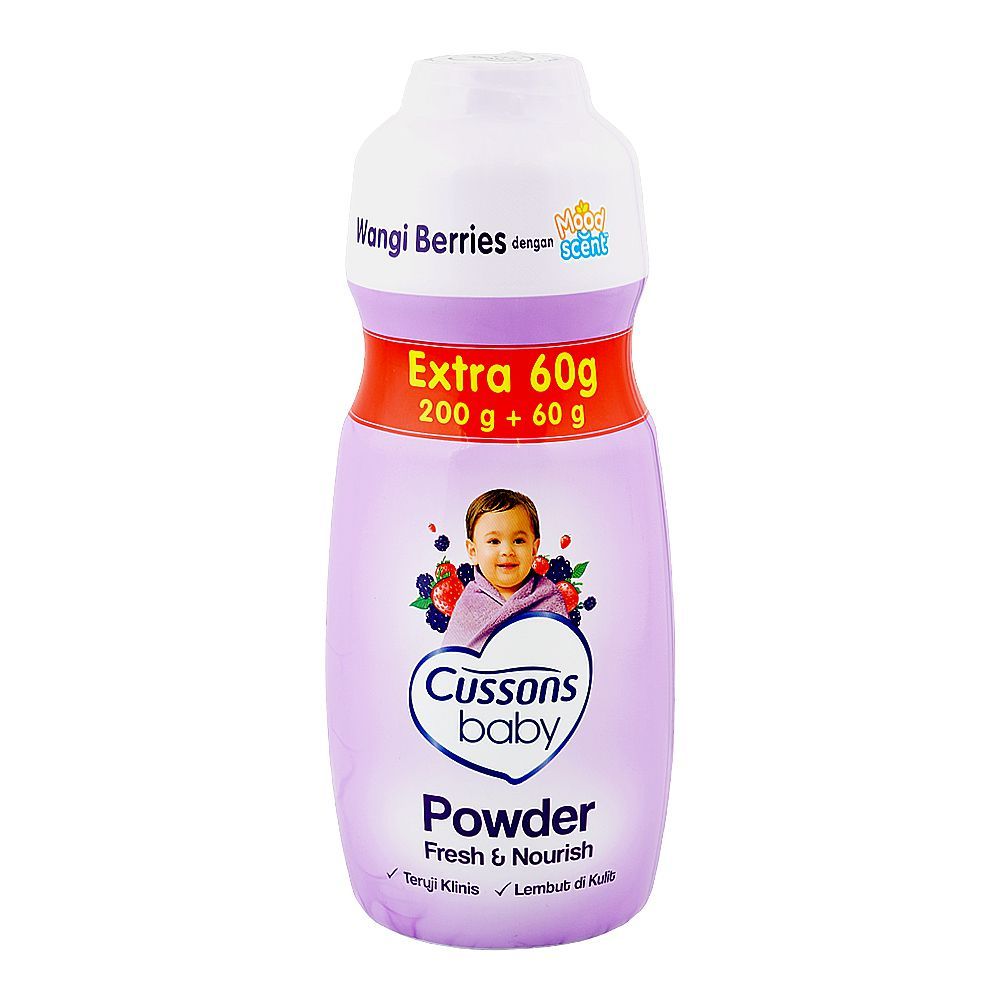 Cussons Fresh & Nourish Baby Powder, 200g + 60g Extra - Main Image