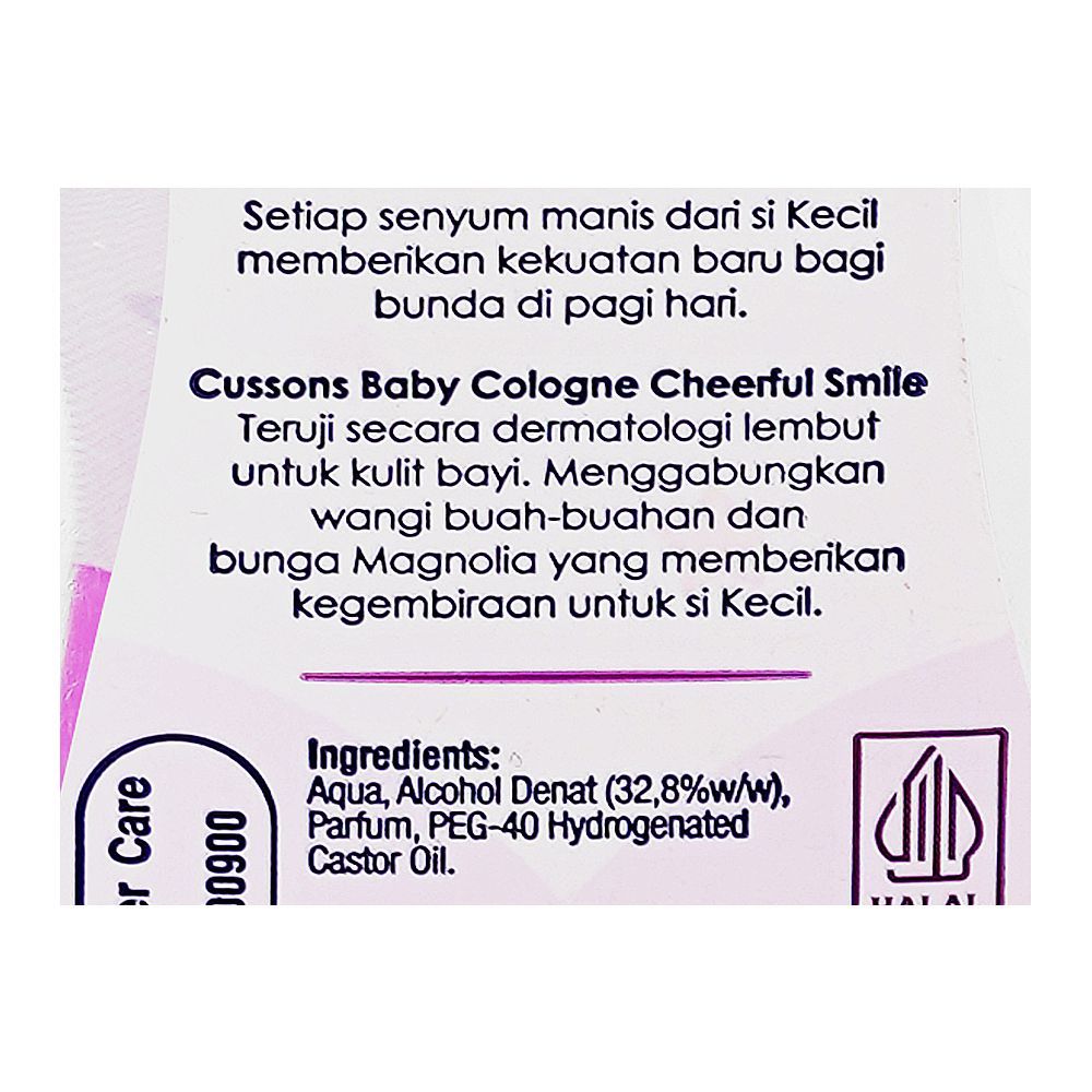 Cussons Cheerful Smile Mood Scent Baby Cologne, 100ml - Image 3