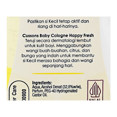 Cussons Happy Fresh Mood Scent Baby Cologne, 100ml - Image 3