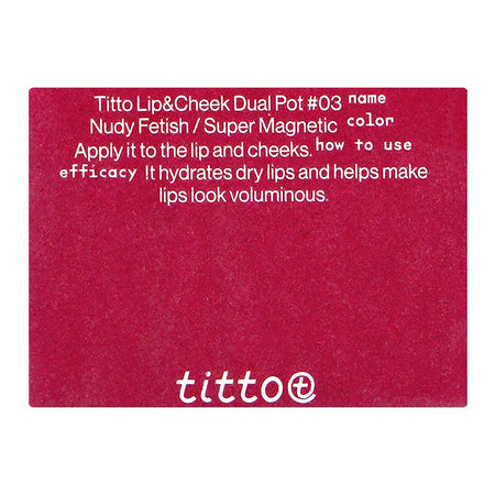Titto Lip & Cheek Dual, Pot 03 Super Magnetic/Nude Fetish - Image 4