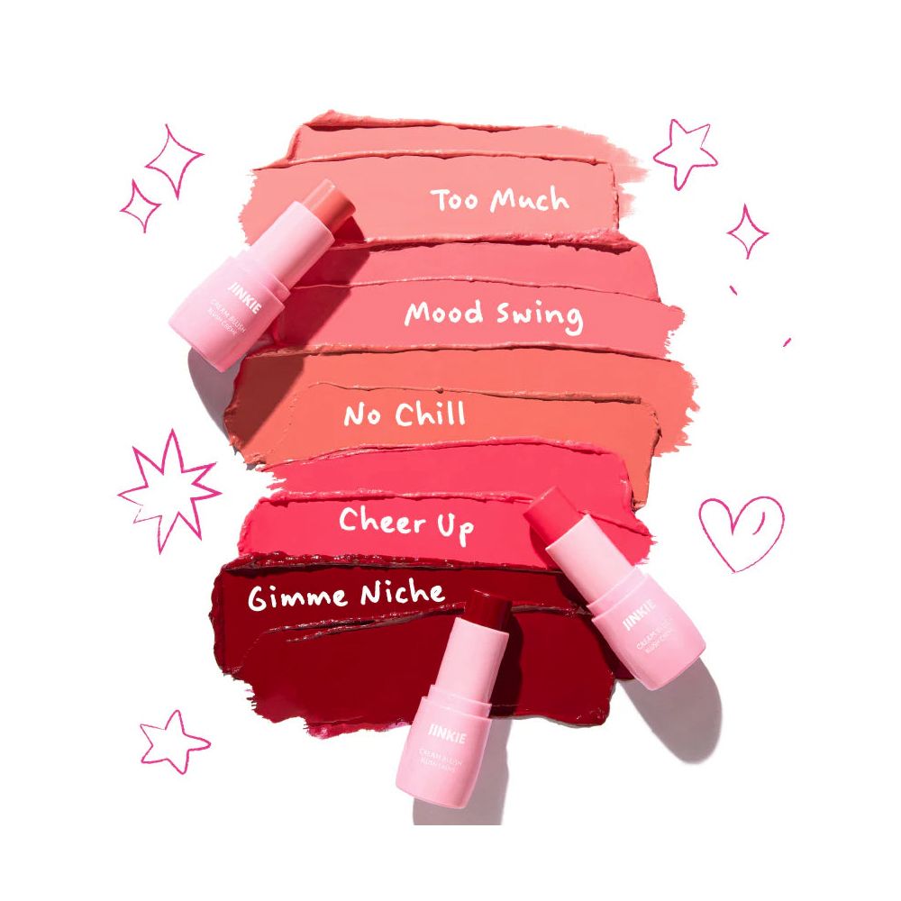 Trouble Maker Jinkie Stick Cream Blush, Cheer Up Hot Pink - Image 3