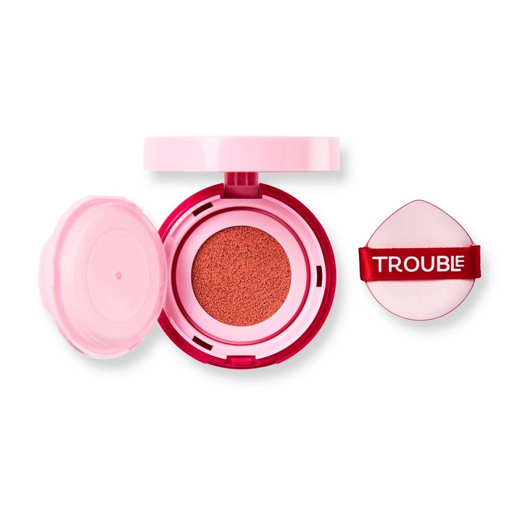 Trouble Maker Press Play Blush Cushion, Double Tap Light Pink, 4g - Main Image
