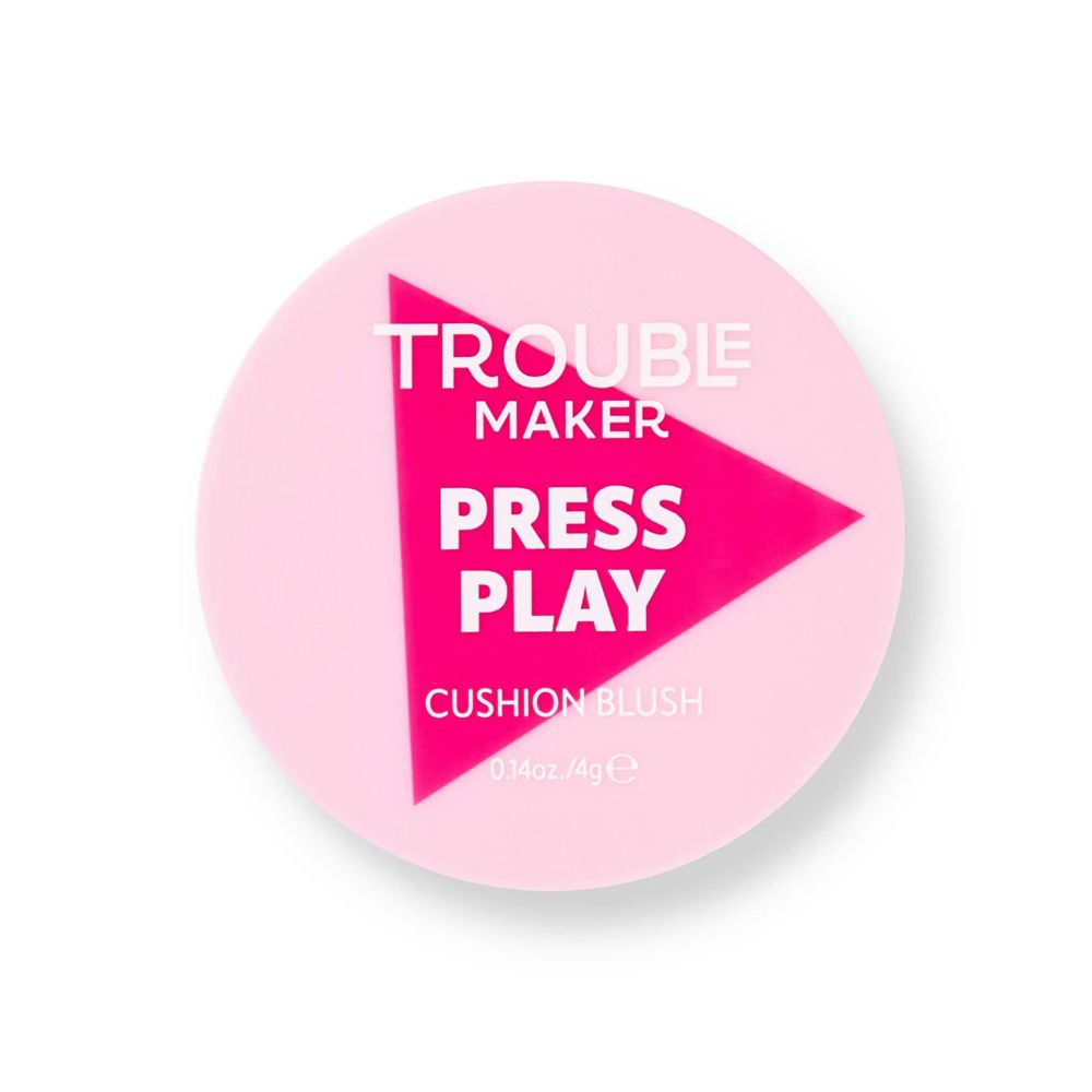 Trouble Maker Press Play Blush Cushion, Double Tap Light Pink, 4g - Image 3