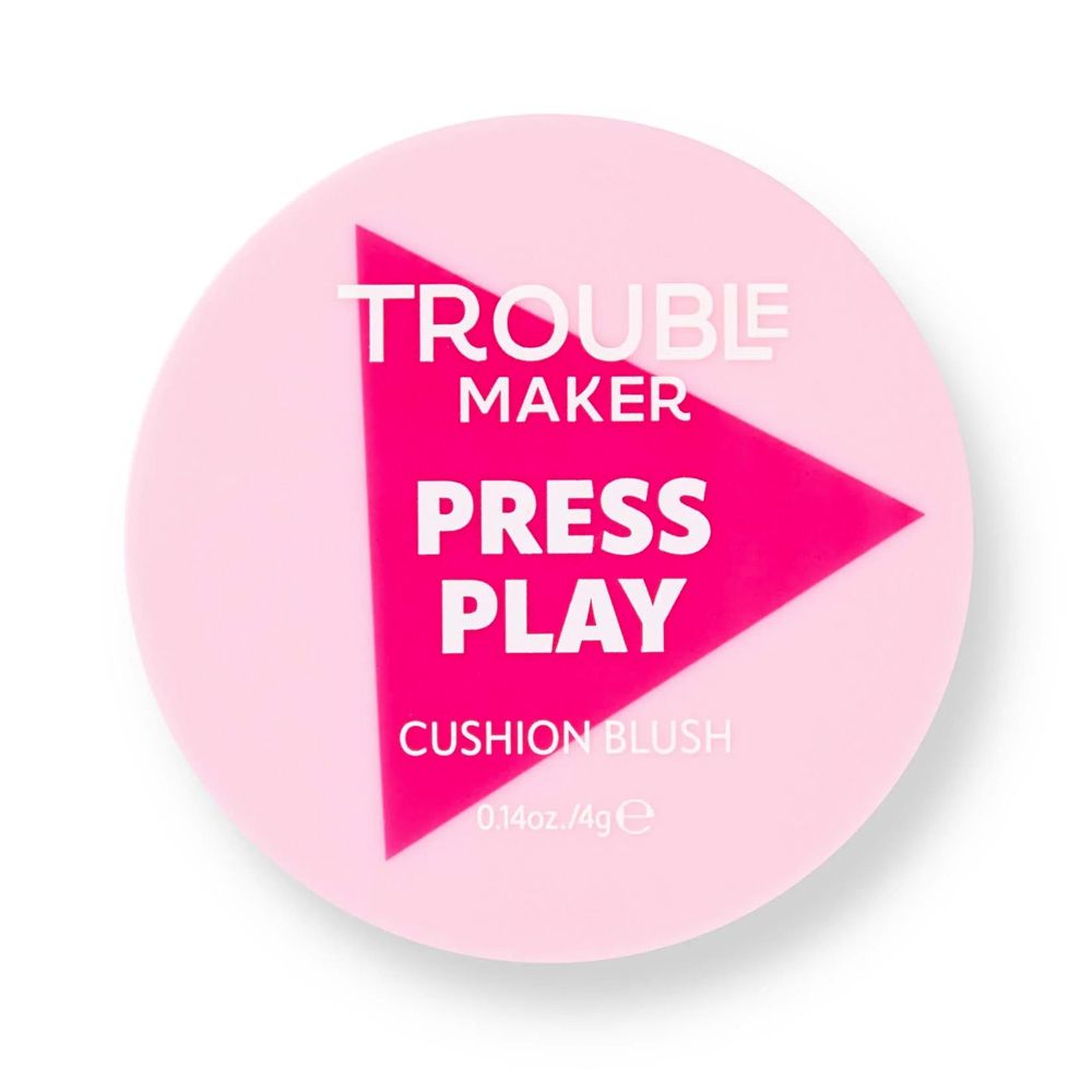 Trouble Maker Press Play Blush Cushion, Non Stop Hot Pink, 4g - Image 3