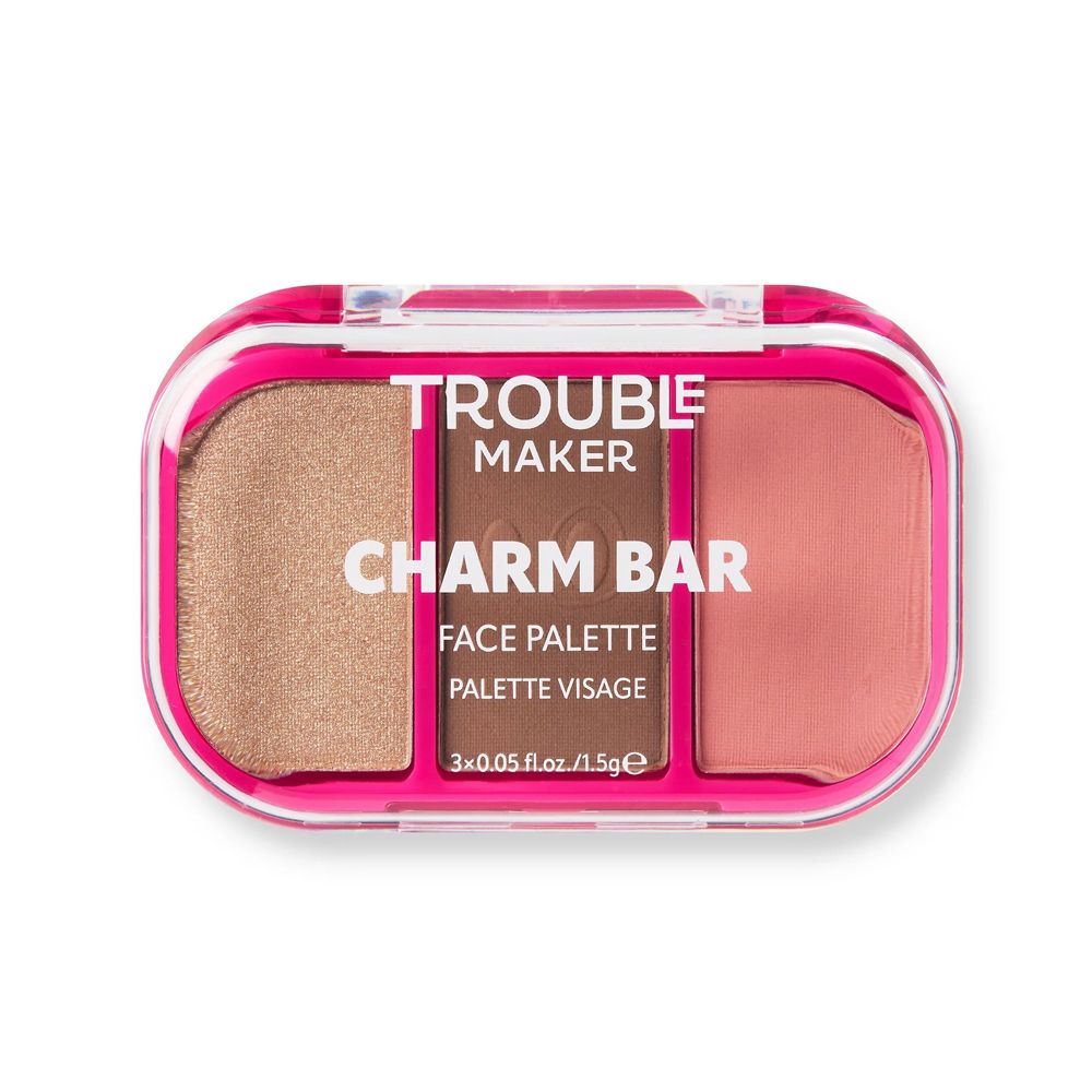 Trouble Maker Charm Bar Face Trio Palette, Good Luck, 4.5g - Main Image
